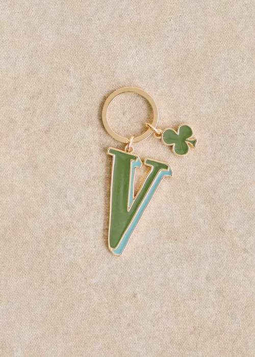 Porte-Clé Abécédaire - Lettre V - Vert — image 2