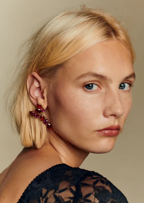 Boucles d'oreilles Helene - Rose Multi