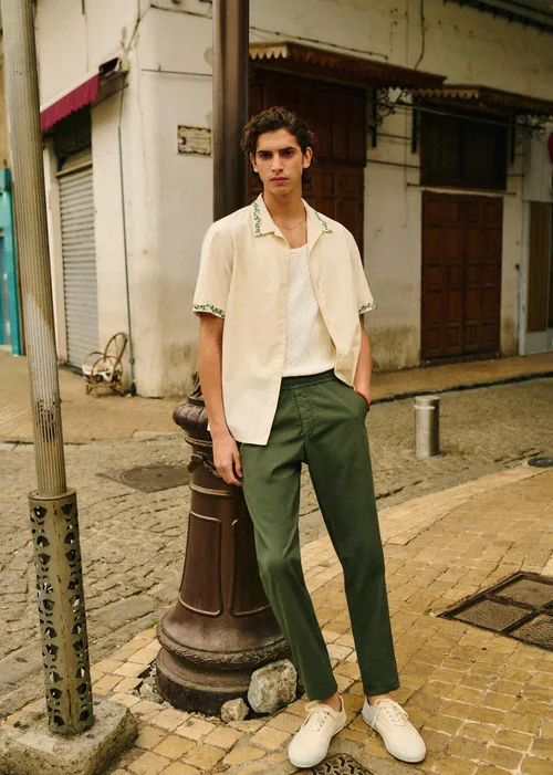 Pantalon Danny Seersucker - Kaki — image 3