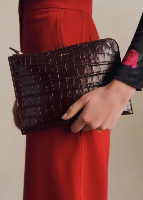 Pochette Serena - Choco Croco — image 5