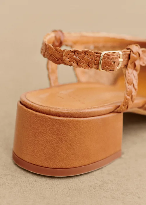 Escarpins Noemie - Cuir Tressé Naturel Héritage — image 3