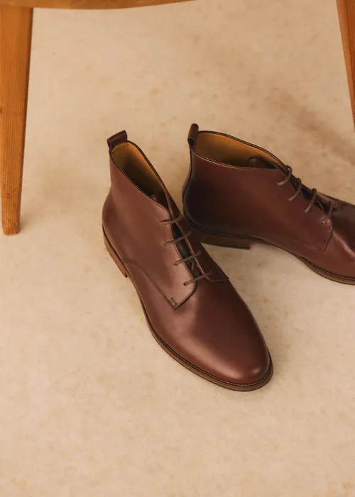Bottines Chukka John - Cuir Tradition Camel — image 3