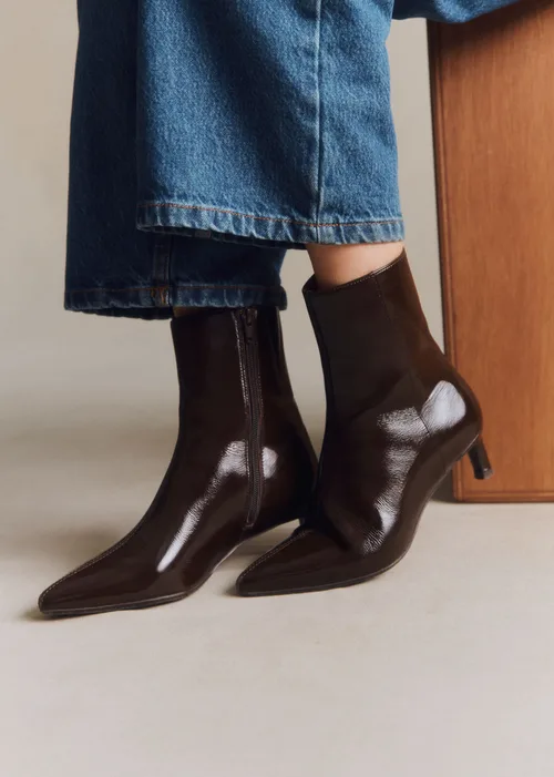 Bottines Garance - Chocolat vernis — image 4
