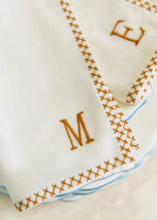 Serviette Monogramme - lettre M — image 2