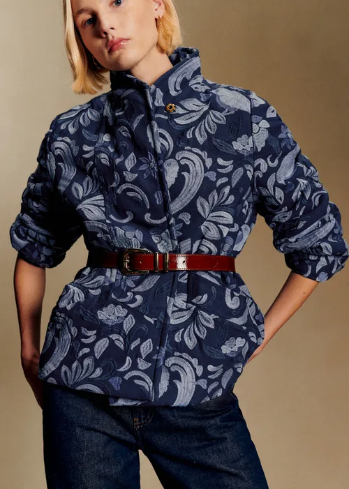 Veste Kalvin - Sézane x Antoinette Poisson - Bleu Denim Brodé — image 3