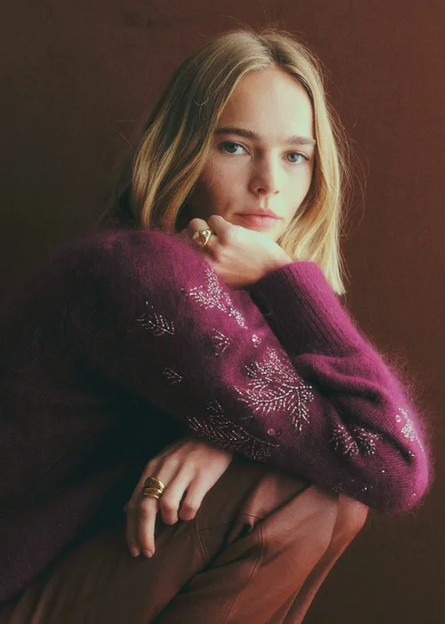 Pull Etienne - Raisin - Création Rose — image 3