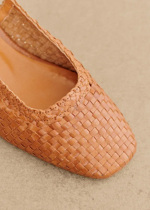 Escarpins Noemie - Cuir Tressé Naturel Héritage — image 5