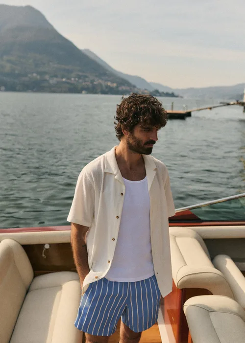 Chemise Holt Coton Lin - Blanc — image 1