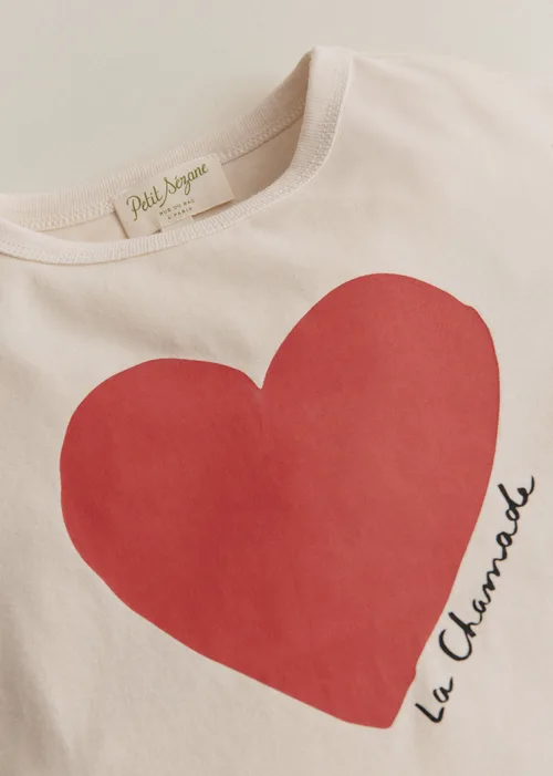 T-Shirt La Chamade - Crème / Rouge — image 3
