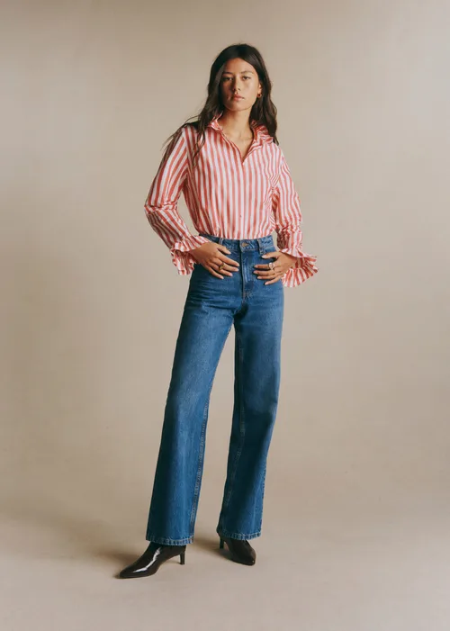 Chemise Erine - Rayures Rouge et Ecru — image 4