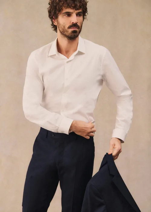 Chemise Allen Pinpoint - Blanc — image 4