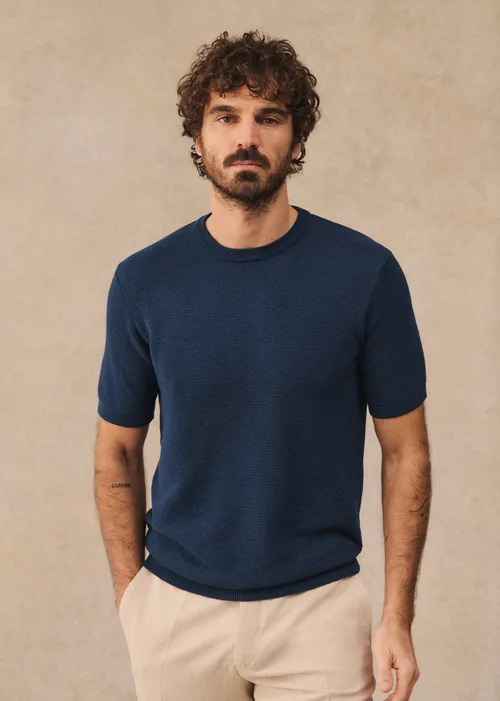 T-Shirt Maille Simeone - Marine — image 3