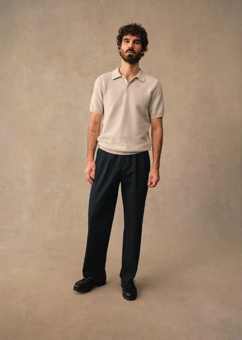 Pantalon Dusk Élastiqué - Bleu Foncé — image 6