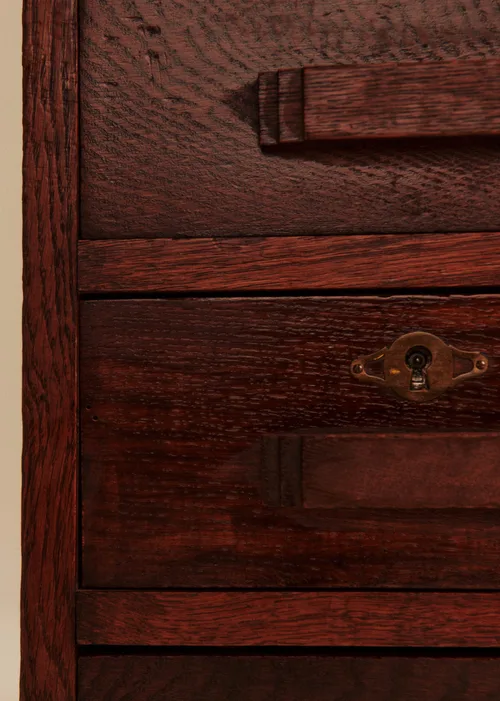 Bureau en chêne vintage - Chêne teinté — image 7