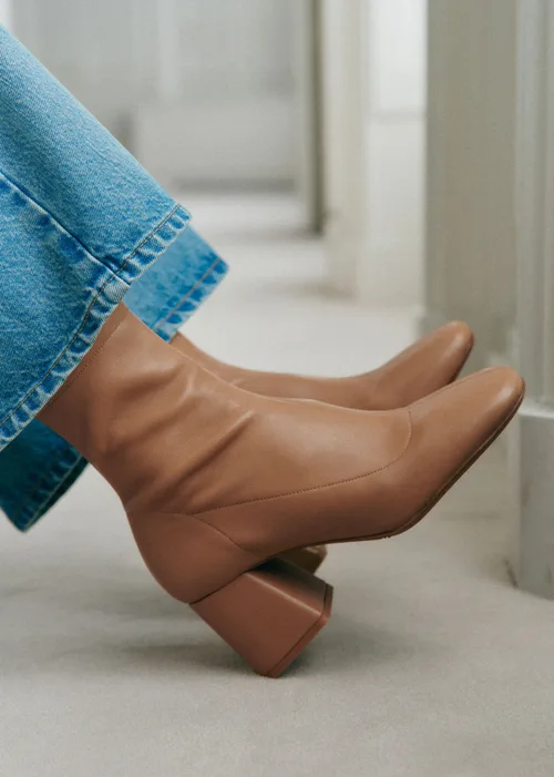 Bottines Aline - Miel Lisse — image 4