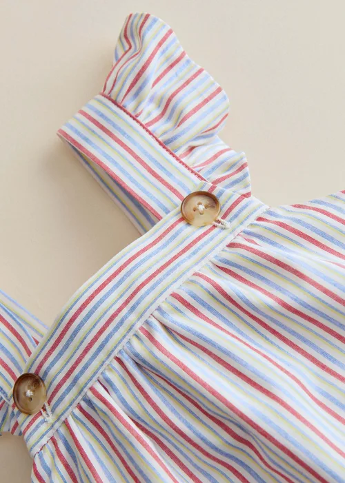 Robe Lucile - Rayure Rouge Bleu Jaune — image 4