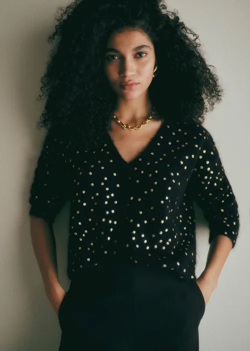 Gilet Lizy - Noir Coeur Doré — image 3