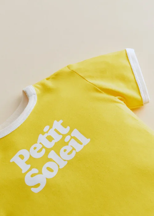 T-Shirt Petit Soleil - Jaune / Ecru — image 4