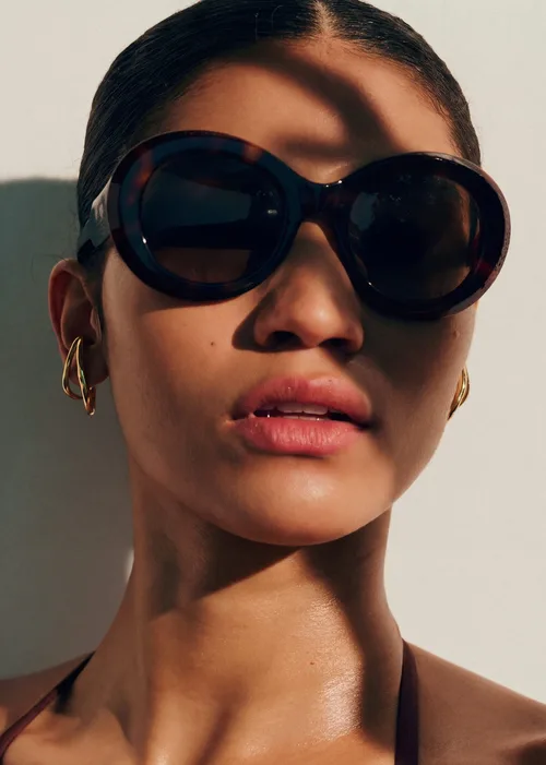 Lunettes de soleil Héra - Écailles Claires — image 5