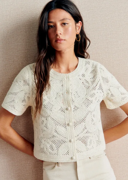 Chemise Norissa - Guipure Unie Ecru — image 4