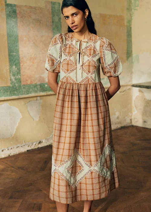 Robe Carina - Patchwork Montagne