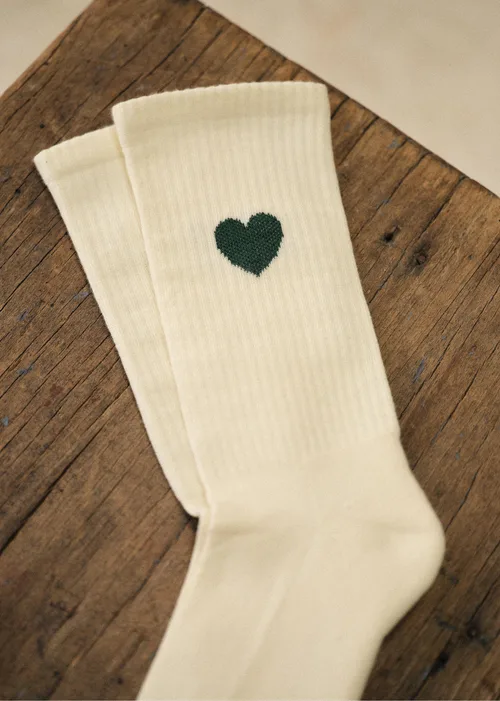 Chaussettes Eli - Coeur Chamade Vert — image 3
