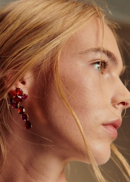 Boucles d'oreilles Helene - Rose Multi — image 5