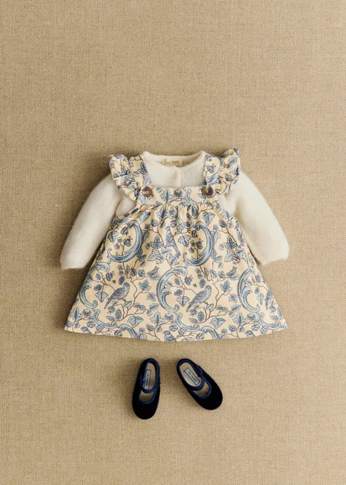 Robe Lucy - Petit Sézane x Antoinette Poisson - Imprimé Oiseaux Bleus