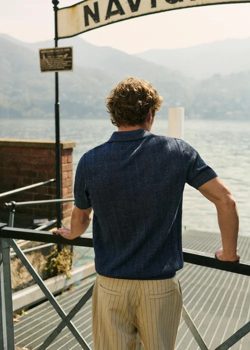 Chemise Maille Jill - Bleu Chiné — image 3