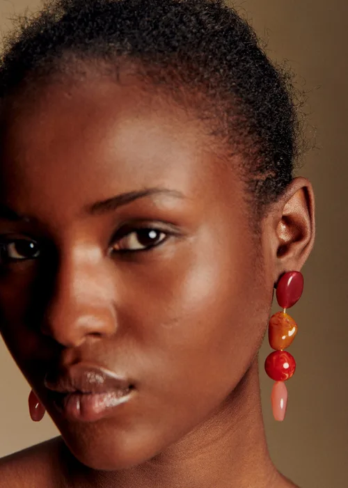 Boucles d'oreilles Sabrina - Rose Multi — image 4