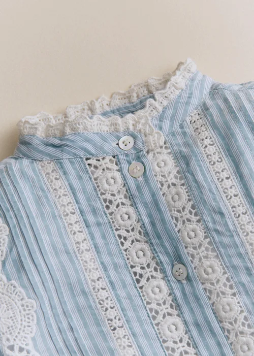 Chemise Rym - Rayures Bleu Ecru — image 2