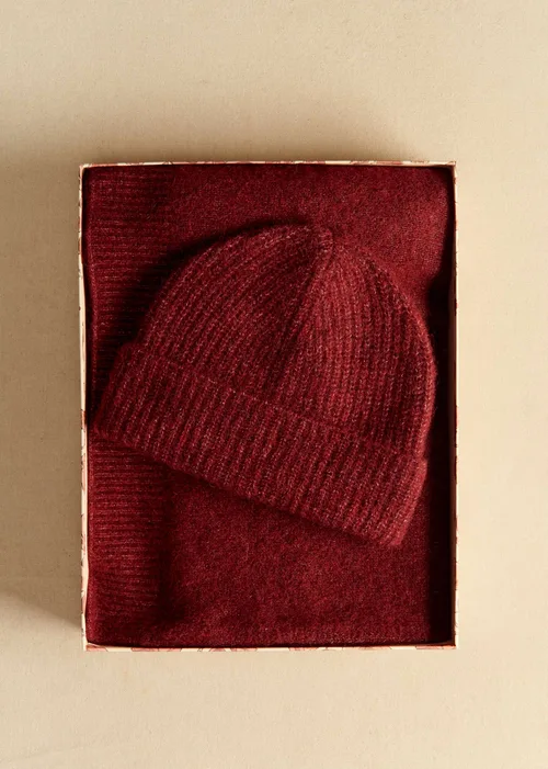Coffret Bonnet et Echarpe - Grenat — image 3