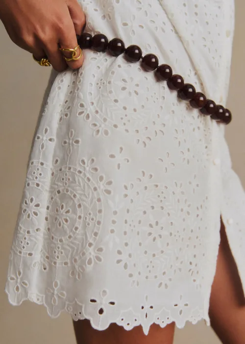 Robe Helly - Broderie Unie Ecru — image 4
