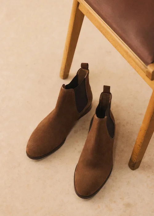 Bottines Chelsea Woody - Daim Camel — image 3