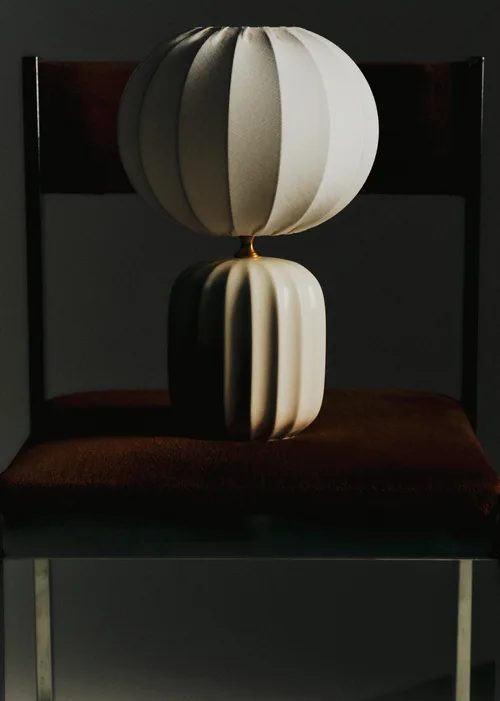 Lampe Traviata petit modèle - Ecru - Abat-jour Sonate - Écru — image 6