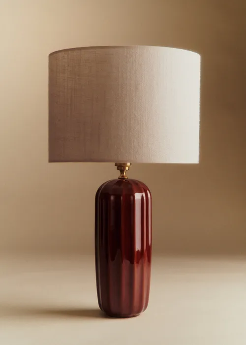 Lampe Traviata Grand Modèle - Moka - Abat-jour Dolce - Jute Écru — image 6