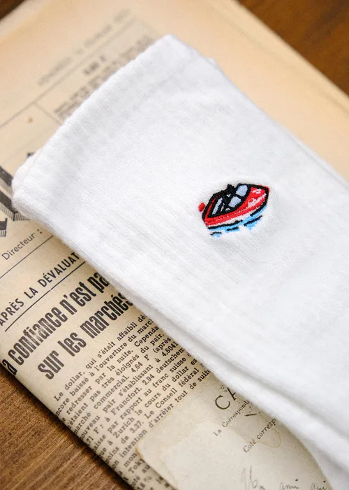 Chaussettes Bateau - Blanc — image 3