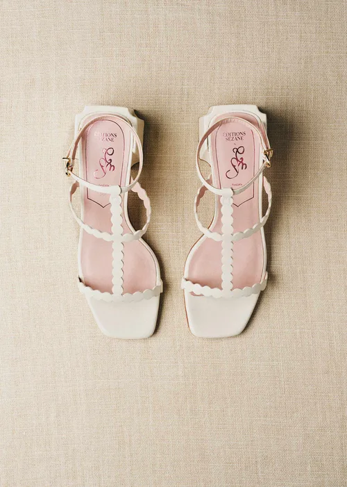 Sandales Jojo - CFM Souliers x Editions Sézane - Vernis Crème — image 4