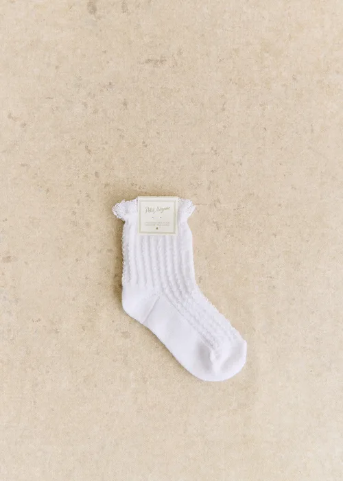 Chaussettes Elena - Blanc — image 3