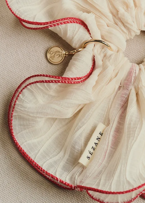 Maxi chouchou voile - Crème — image 3