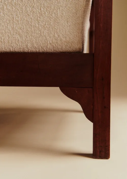 Fauteuil dossier inclinable vintage acajou - Acajou — image 5