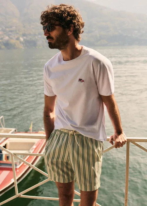 Maillot de bain Rob - Écru / Vert — image 6