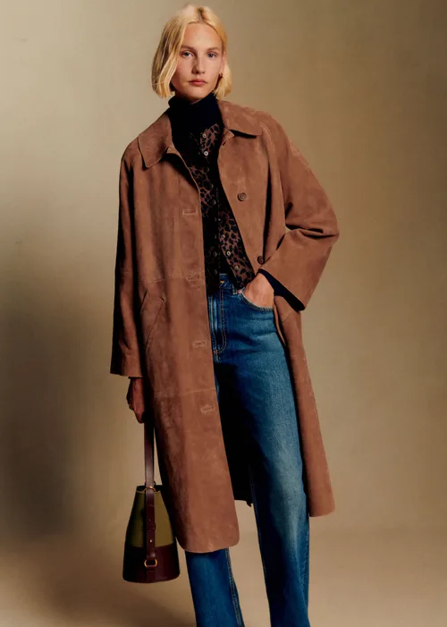 Manteau Clyde - Camel Daim — image 3