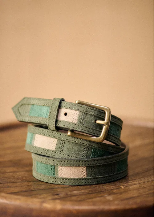Ceinture Sidney Patchwork - Kaki / Vert / Beige
