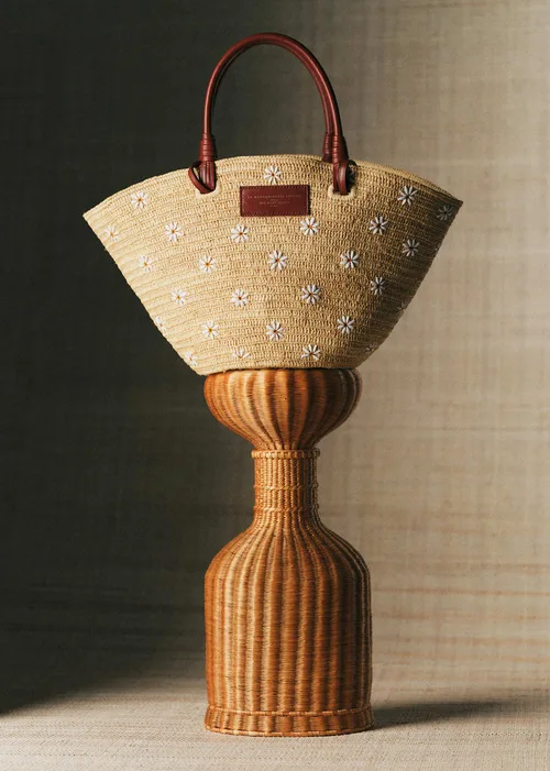 Panier Justine - Broderie Marguerites — image 3
