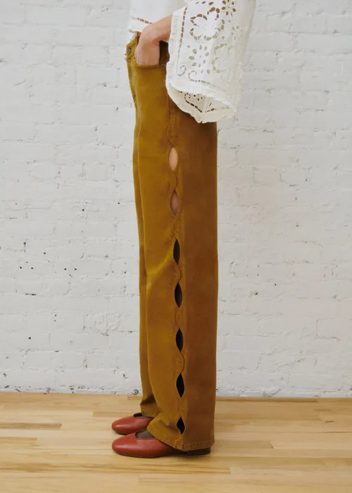 Pantalon Valentin - Sézane x SEA NY - Broderie Mordoré — image 4