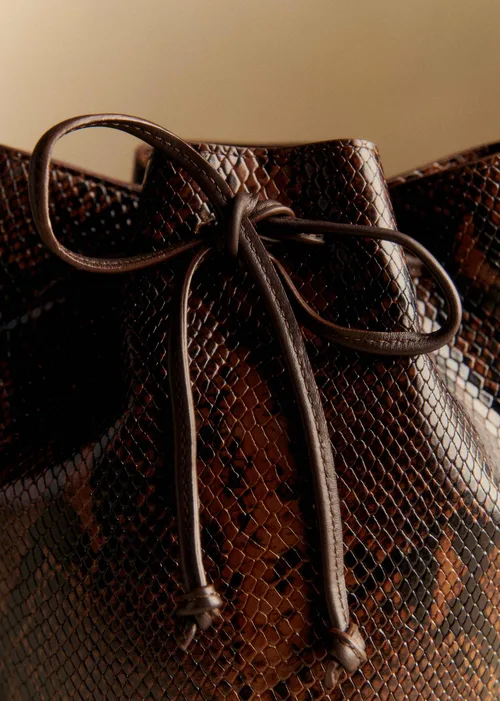 Bourse Mini Farrow - Marron Python — image 5