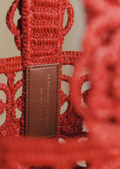 Panier Marcia - Raphia Rouge — image 4