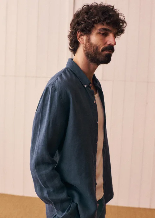 Chemise Charlie Lin - Bleu Nuit — image 4