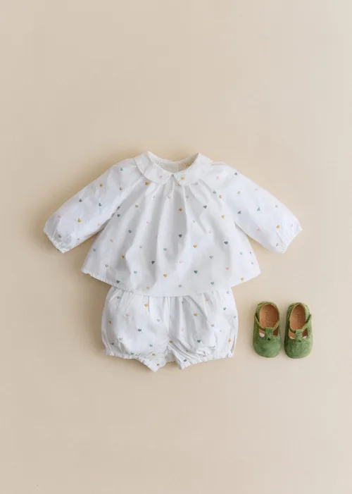 Blouse Lilou - Blanc / Broderies Multico — image 4